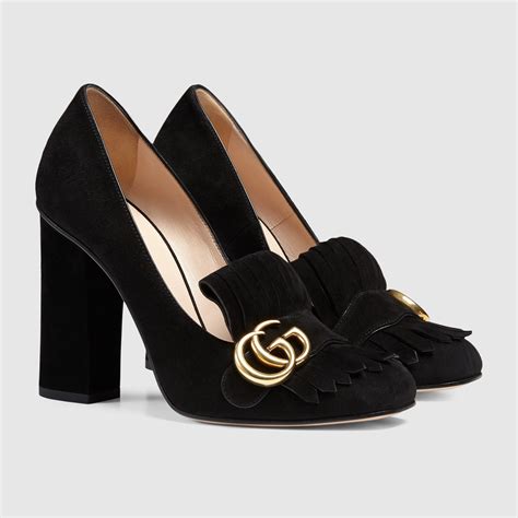 gucci suede pump shoes|gucci slingback pumps.